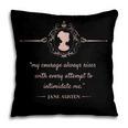 Jane Austen My Courage Always Rises Literary Book Club Pillowcase