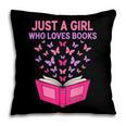 Just A Girl Who Loves Books Butterflies Reading Pillowcase Just A Girl Who Loves Books Butterflies Reading Pillowcase