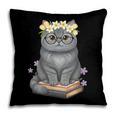 Just A Girl Who Loves Cats & Books Bookish Women Pillowcase