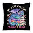 Just a Girl Who Loves Dragons And Books Dragon Reading Pillowcase