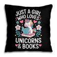 Just a Girl Who Loves Unicorns And Books Pillowcase Just a Girl Who Loves Unicorns And Books Pillowcase