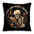 Just One More Chapter Book Lover Bookish Reading Skeleton Pillowcase
