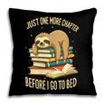 Just One More Chapter Sloth Sleeping On Books Reading Pillowcase