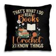 Knitting Crocheting Reading Books Yarn For Knitter Crochet Pillowcase