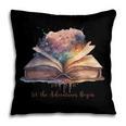 Let The Adventures Begin Book Lovers Magical Whimsical Art Pillowcase Let The Adventures Begin Book Lovers Magical Whimsical Art Pillowcase