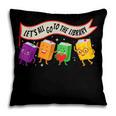 Librarian Let's All Go To The Library Cute Groovy Book Lover Pillowcase