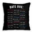 Library Due Date Stamp Card Librarian Book Reading Vintage Pillowcase Library Due Date Stamp Card Librarian Book Reading Vintage Pillowcase