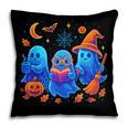 Little Ghost Coffee Tee Spooky Season Ghost Reading Book Pillowcase