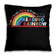 Take A Look A Book Vintage Reading Librarian Rainbow Pillowcase