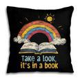 Take a Look It's In a Book Vintage Reading Teacher Rainbow Pillowcase Take a Look It's In a Book Vintage Reading Teacher Rainbow Pillowcase