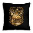 The Magic Of Books Vintage Style Reading Lover Cat & Tea Pillowcase