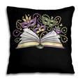 Mardi Gras Book Librarian Author Purple Beads Pillowcase