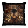 Melanin Afro Women Educated Reading Book History Pillowcase