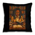 Melanin Girl Locs Book Lover Librarian Teacher Student Pillowcase