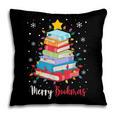 Merry Bookmas Book Christmas Tree Lights Xmas Men Women Kids Pillowcase