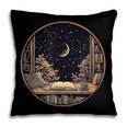 Moon Book Bookshelf Library Coffee Cup Star Stars Pattern Pillowcase