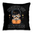 Nerdy By Nature Chibi Cute Book Lover Pillowcase