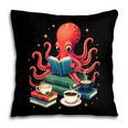 Octopus Reading Books Tea Coffee Pillowcase