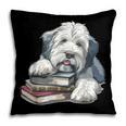 Old English Sheepdog Books Reading Dog Breed Graphic Pillowcase