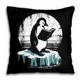 Penguin Reading A Book Vintage Graphic Bookworm Lover Pillowcase