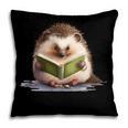 Porcupine Reading Book Hedgehog Book Lover Pillowcase