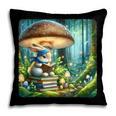 Rabbit Reading Book Under Large Mushroom Easter Bandana Pillowcase
