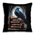 Raven On A Stack Of Books Wisdom Of Odin Pillowcase