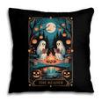The Reader Bookish Cute Spooky Ghost Reading Book Tarot Card Pillowcase
