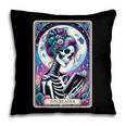The Reader Tarot Card Reading Skeleton Skull Book Lover Pillowcase