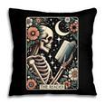 The Reader Tarot Card Skeleton Reading Book Bookworm Bookish Pillowcase The Reader Tarot Card Skeleton Reading Book Bookworm Bookish Pillowcase