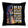 Reading Bookish Dragon Fantasy Pillowcase