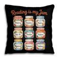 Reading Is My Jam Cute Jelly Jars Book Genres Pillowcase