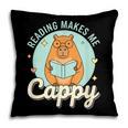 Reading Makes Me Cappy Bookworm Capybara Book Reading Pillowcase