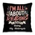 Reading And Motorcycle Life For Bikers Who Love Books Pillowcase