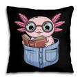 Readsalotl Axolotl Reading Book Lover Reading Pocket Axolotl Pillowcase
