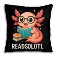 Readsolotl Kawaii Axolotl Reading Book Lover Pillowcase