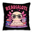 Readsolotl Pink Kawaii Axolotl Book Lover Reading Pillowcase Readsolotl Pink Kawaii Axolotl Book Lover Reading Pillowcase