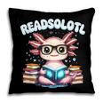 Readsolotl Pink Kawaii Axolotl Read Book Lover Reading Pillowcase