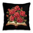 Red Roses Flowers Book Floral Pillowcase