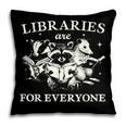 Retro Libraries Are For Everyone Racoon Reading Book Lover Pillowcase