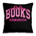 Retro Pink Coquette Bow Valentine Book Lover Varsity Pillowcase Retro Pink Coquette Bow Valentine Book Lover Varsity Pillowcase