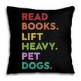 Retro Read Books Lift Heavy Pet Dogs Gym Book Lover Pillowcase