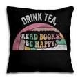 Retro Vintage Drink Tea Read Books Be Happy Reading Pillowcase