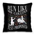 Run Like Mr Collins Just Proposed Vintage Book Quote Pillowcase