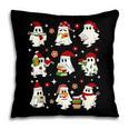 Santa Ghost Reading Books Christmas Library Teacher Pillowcase