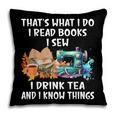 Sewing Reading Books Drinking Tea Sew Sewist Pillowcase
