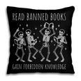 Skeleton Read Banned Books Gain Forbidden Knowledge Pillowcase