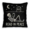 Skeleton Read In Peace Halloween Book Graphic Bookish Pillowcase Skeleton Read In Peace Halloween Book Graphic Bookish Pillowcase