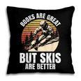 Skier BOOKS ARE GREAT BUT SKIS ARE BETTER Vintage Pillowcase