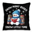 Snow Many Books Snow Little Time Snowman Reading Book Pillowcase Snow Many Books Snow Little Time Snowman Reading Book Pillowcase